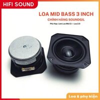 Củ Loa Mid Bass Sound Gil 3 inch 4ohm 20-40w. DIY loa siêu bass, siêu mạnh hãng Soundgil từ Hifi Sound