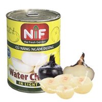 Củ Năng Ngâm Nước Đường Đóng Lon NIF 560G – Water Chestnuts In Light Syrup