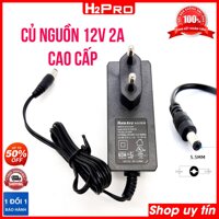 Củ nguồn 12V 2A chân to 5.5mm cao cấp HuntKey H2Pro, củ sạc 12V 2A cho camera,