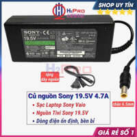 Củ Nguồn Adapter Sony 19.5V 4.7A Chân 6.5mm Dùng Sạc Laptop Hoặc Nguồn Tivi, Tặng Kèm Dây Nguồn 30K - H2Pro Audio