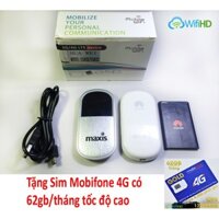 Củ phát wifi Huawei E5832 + KM Sim Mobi 4G có 62gb/tháng