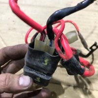 Cụ rơ le đề kèm dây dương cầu trì, hàng cũ zin tháo xe yamaha sirius