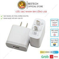 Củ sạc 18w cho iP cổng USB,Cốc sạc nhanh iP- Beetech