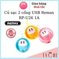 Củ sạc 2 cổng USB Remax RP-U26 1A - Cute Color