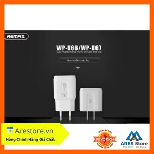 Củ sạc 2 cổng USB Remax WP-U67