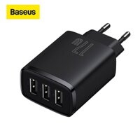 Củ sạc 3 cổng Baseus 17w - Cục sạc đa năng nhiều jack usb dùng cho phone samsung xiaomi ...