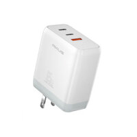 Củ sạc AKUS-D34 65W - 01 CỔNG USB TYPE A + 02 CỔNG TYPE C - MÀU TRẮNG | Giá rẻ, trả góp 0%