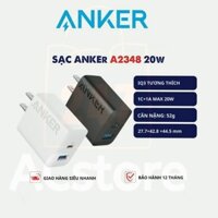 Củ Sạc Anker 20w 2 Cổng C+A IQ3 - A2348 - Anker A2347 1 cổng 20W (Bảo Hành 12 Tháng)