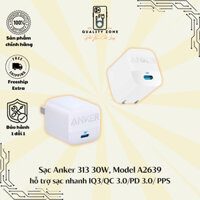 Củ Sạc Anker 313 GAN 30w IQ3.0/PD/PPS Chân Gập - A2639