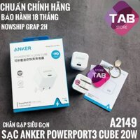 Củ Sạc Anker PowerPort 3 PD Cube 20w - A2149 (Bảo Hành 18T)