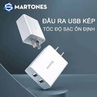 Củ sạc Baseus Speed Mini CCFS- M02 2 cổng USB công suất 10.5W cho điện thoại , máy tính bảng