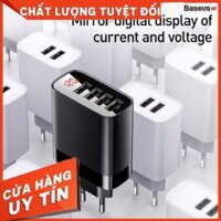 Củ sạc đa năng 4 cổng USB Baseus Mirror Lake Digital Display ( 30W, 4 Ports USB, Travel Charger)