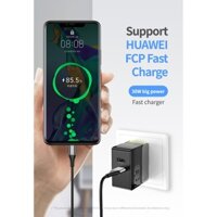 Củ sạc du lịch Rock Sugar Fast Charging Travel Charger 30W U+C (RWC0443) 1 cổng USB + 1 cổng Type-C sạc nhanh cho Iphone