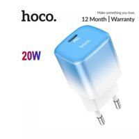 Củ sạc Hoco C101A sạc nhanh 3A/PD20W chân tròn 1 cổng Type-C