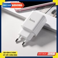 Củ sạc Hoco C63A 2 cổng usb - Có đèn báo dòng điện cho iphone/samsung,cốc sạc - Rẻ nhất shopee 2020