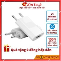 Củ sạc iphone chính hãng, Củ Sạc nhanh iPhone 7/7 Plus, iPhone 8/8 Plus, iPhone X, iPhone XS/XS Max ZINTECH