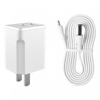 Củ Sạc Kèm Cáp Sạc REMAX RP-U28II MICRO - Hàng Chính Hãng  Tặng Kèm 1 Ghế Đỡ Điện Thoại Đa Năng T2 - Trắng