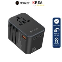 Củ sạc Mazer InfiniteTravel 165PD GaN PD 65W World Travel Charger