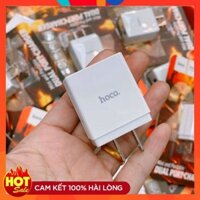 CỦ SẠC NHANH 2 CỔNG HOCO DC01 |  Tích Hợp Sac Nhanh Với Out-Put 2,4Ampe | 100% Hàng Chính Hãng Hoco - 34002