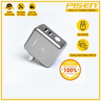 Củ Sạc nhanh 2 cổng PISEN Dual USB Charger 2A, 15W- Fast Charging TS-FC026