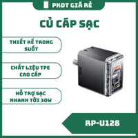 Củ sạc nhanh 2 cổng RP-U128 35W - Công suất lớn và An toàn (BH Lỗi 1 Đổi 1)