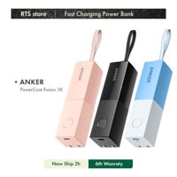 Củ Sạc Nhanh 20W Anker Kiêm Pin Dư Phòng 5000mah Thiết Kế 2IN1 Nhỏ Gọn Nhẹ Chân Gập Tiện Lợi Không Nóng Máy Đèn Báo Pin