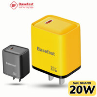 Củ sạc nhanh 20W Basefast cốc sạc Type c chất liệu cao cấp chống quá tải nhiệt cho samsung xiaomi ip