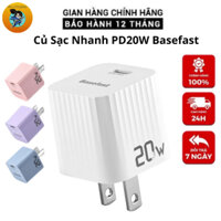 Củ sạc nhanh 20W Basefast cốc sạc type C nhỏ gọn chống quá tải nhiệt cho iP Xs max 11 12 13 14promax