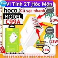 Củ sạc nhanh 20w hoco C99A cóc sạc nhanh PD 20W QC3.0 3A