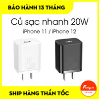 Củ sạc nhanh 20W iPhone 11 / iPhone 12 / iPhone 13 Type C Baseus Super Si Quick Charger