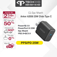 Củ sạc nhanh 25W,Anker A2058 PowerPort III USB-C,Cho Samsung S21+ S20 S10 Note 20 Note 10,Note 9 vv,Bảo Hành 18T