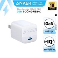 Củ sạc nhanh 30W Anker 313 Charger A2639 hỗ trợ PD/PPS/QC