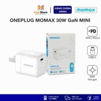 Củ sạc nhanh 30W Momax GaN USB-C hỗ trợ sạc PD PPS siêu nhỏ gọn UM26CN | Bảo hành 12 tháng