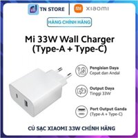 Củ sạc nhanh 33W Xiaomi AD332EU 1A1C bản Quốc tế - Củ sạc 33w Type-A + Type-C - Hàng Chính Hãng