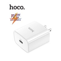 Củ sạc nhanh 3A/PD20W Hoco DC39 chân dẹt 1 cổng Type-C