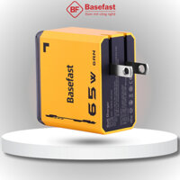 Củ sạc nhanh 65W 3 cổng Basefast Công nghệ GAN chống quá tải nhiệt cho Samsung Mac Laptop Huawei iP G65
