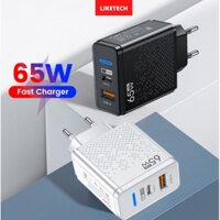 Củ sạc nhanh 65W, PD33W 2 cổng USB QC3.0 tiện dụng tương thích điện thoại iphone,xiaomi, samsung,oppo chân cắm tròn