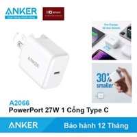 Củ sạc nhanh ANKER 27W 1 Cổng Type C - A2066 Sạc nhanh PD cho IP 14 15 16 PRM HD Store