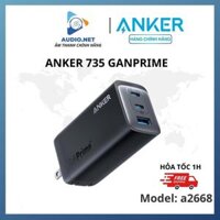 Củ sạc nhanh Anker 735 mã hiệu A2668 GaNPrime xịn hiệu suất 65W 2C 1A - Bảo hành 12 tháng 1 đổi 1