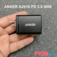 Củ sạc nhanh Anker A2918 PD 3.0 40W