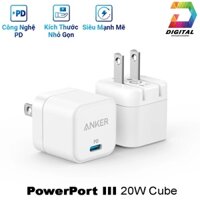 Củ Sạc Nhanh Anker PD 20W Powerport III A2149 Chính Hãng