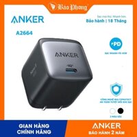 Củ Sạc Nhanh ANKER PowerPort Nano GaN II A2664 45W cho iP 13 12 11 samsung oppo