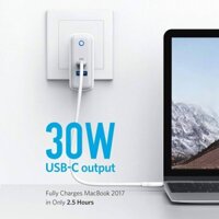 Củ sạc nhanh Anker PowerPort PD+ 2 33W 2 cổng USB và PD Type-C công nghệ PowerIQ 2.0 A2626 - Phụ Kiện Chi Hà