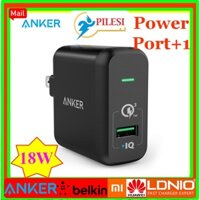 Củ Sạc nhanh Anker Quick Charge 3.0 18W USB Wall Charger (Quick Charge 2.0 Compatible) PowerPort+ 1 không box