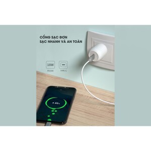 Củ sạc nhanh chuẩn PD 18W WP-U75