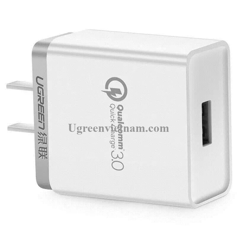 Củ sạc nhanh cổng USB Ugreen 20839 3.0 30W