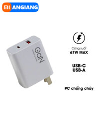 Củ sạc nhanh GaN 67W 1A1C Xiaomi MDY-14-EU Kèm cáp type-C