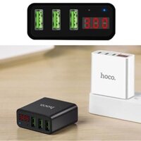 Củ sạc nhanh HOCO C39 màn hình LCD 3 cổng USB - Cốc sạc HOCO C15- Bảo Hành Toàn Quốc