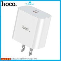 Củ sạc nhanh Hoco C76 Plus dòng PD 20W / QC3.0, cóc sạc dùng cho iPhone, iPad, Android - Chính hãng