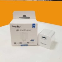 Củ Sạc Nhanh Huntkey 20W Type-C PD 5V-3A 9V-2.22A; PPS 3.3V -11V 1.8A - Cốc Sạc Nhanh Chính Hãng